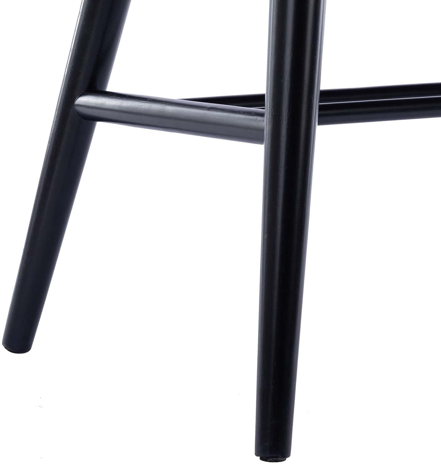 Entryway Bench, Black Dining Bench with Spindle Back Farmhouse Wood Windsor Bench for Foyer Balcony Living Room, Black