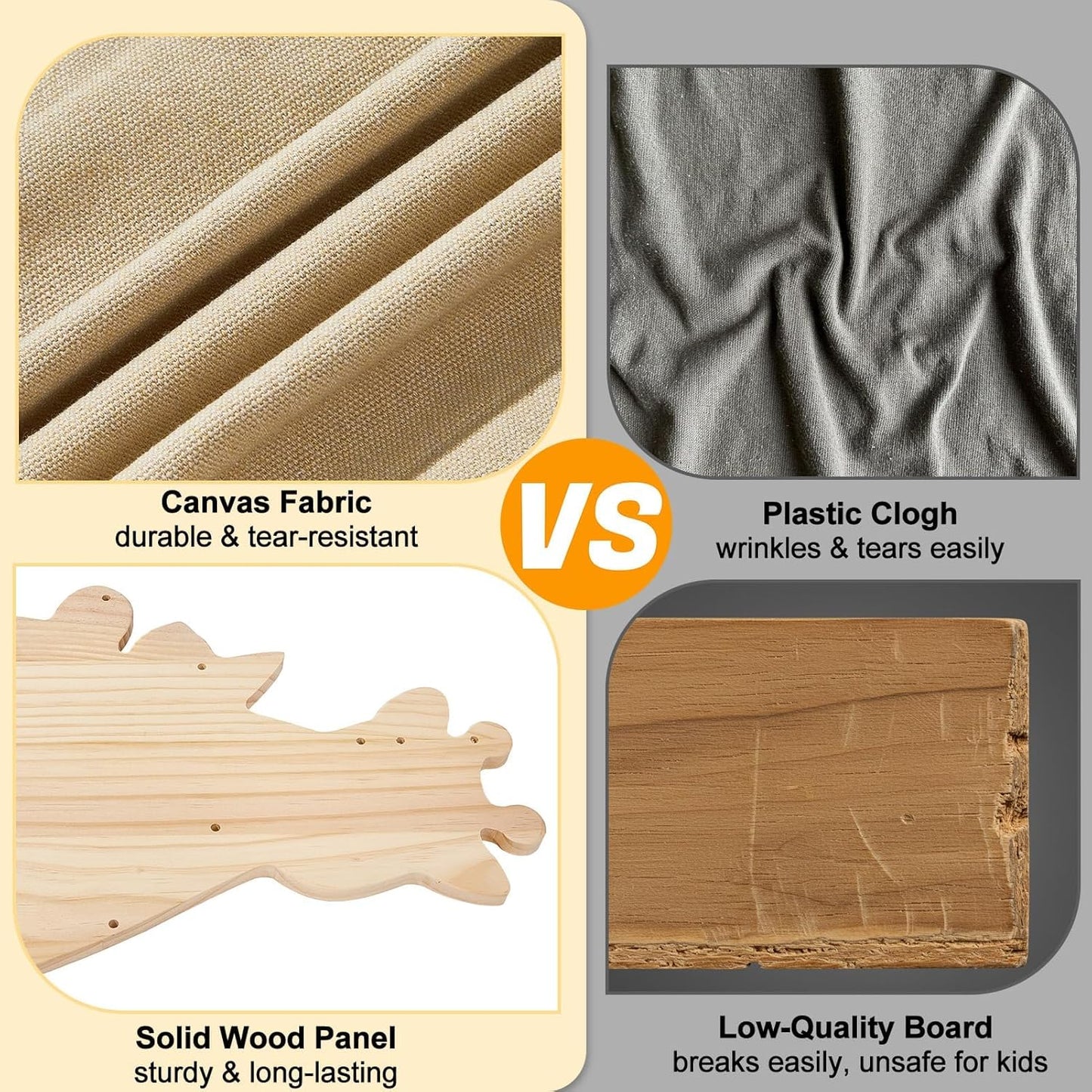 Toddler Bookshelf Double-Sided with 4 Tier Deep Sleeves Kids Wooden Montessori Book Rack for Baby Nursery Room, Playroom, Classroom or Bedroom Bookcase Storage Organizer, Light Wood Giraffe