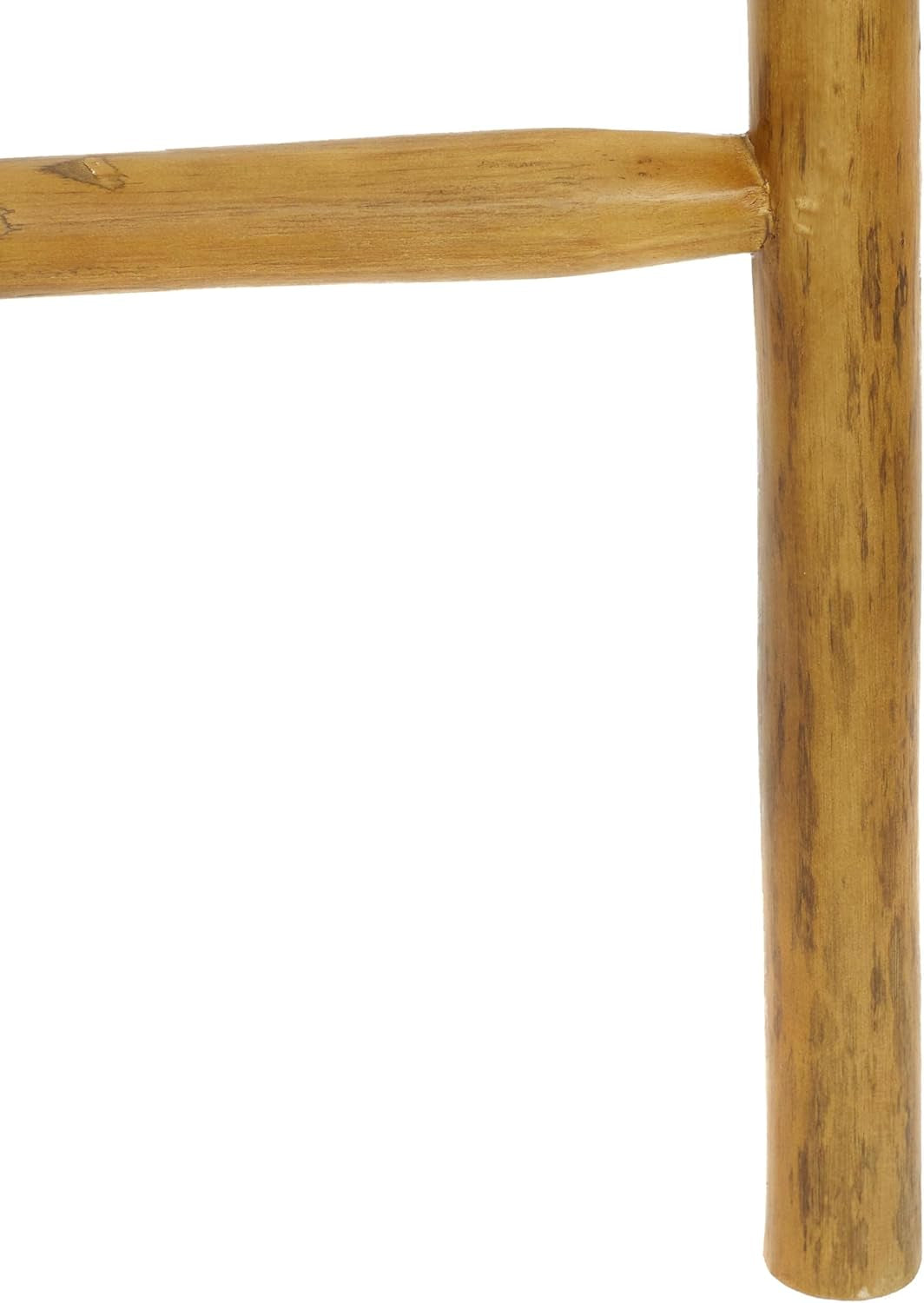 Teak Wood Handmade Ladder 4 Rack, 17' X 2' X 59', Brown