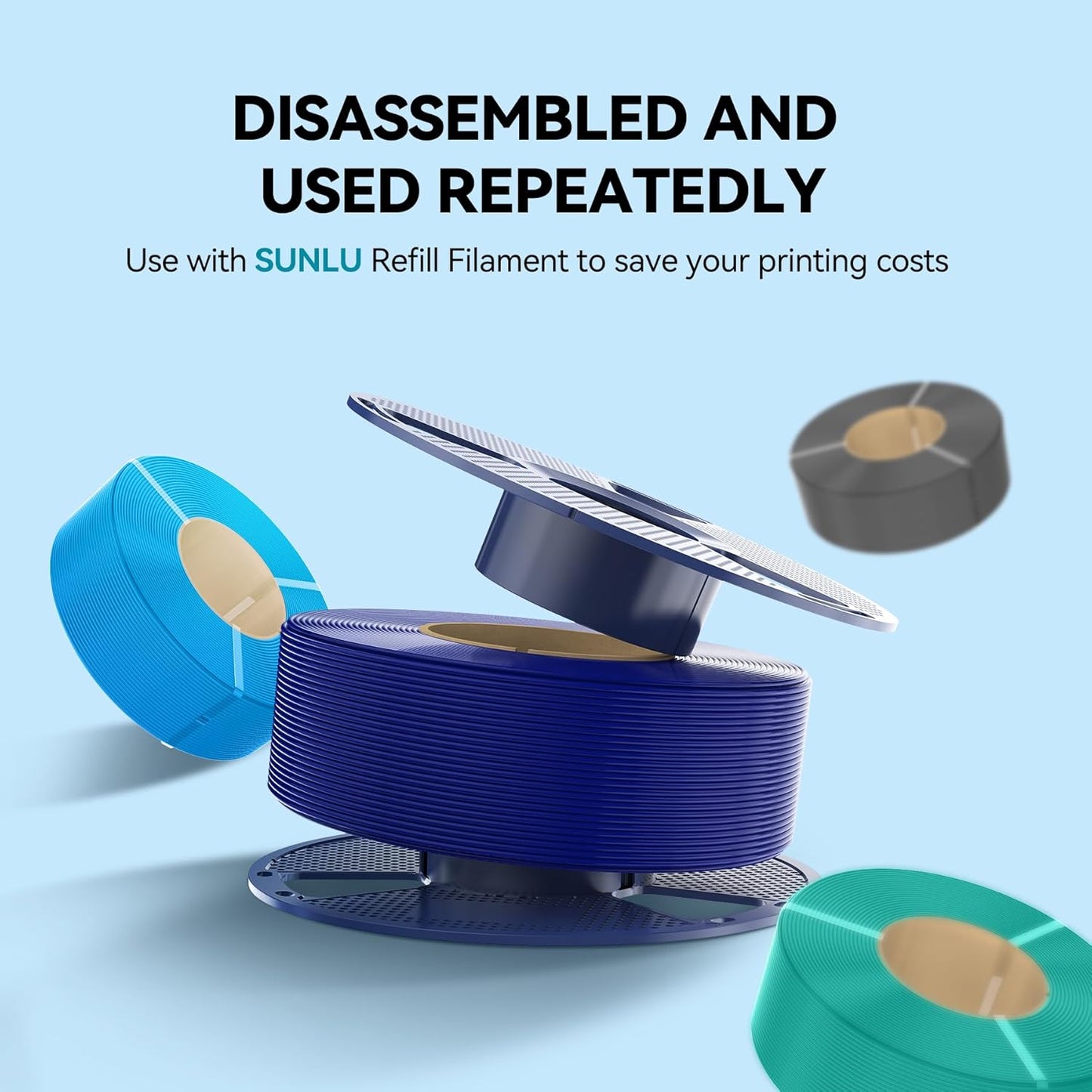 4Kg PLA 3D Printer Filament Bundle, Neatly Wound PLA Filament 1.75Mm ±0.02Mm, Individually Vacuum Packed, 4Kg in Total, 1Kg per Spool, 4 Pack, 4000G, 4Black