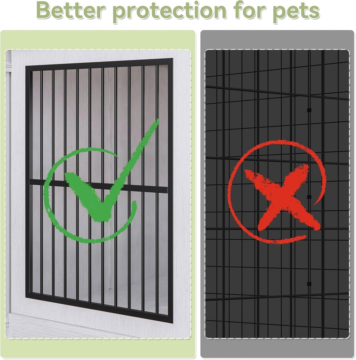 Large Pet Crate Furniture-Style Dog Cage for 2 Pets, Wooden TV Stand with Divider & Drawer Storage, Modern Design Kennel Indoor, 86.6" L X 23.6" W X 33.5" H