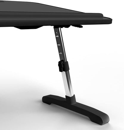Limitless Totaldesk Portable Modern Workstation and Lap Desk with Adjustable Height & Tilt (Black)