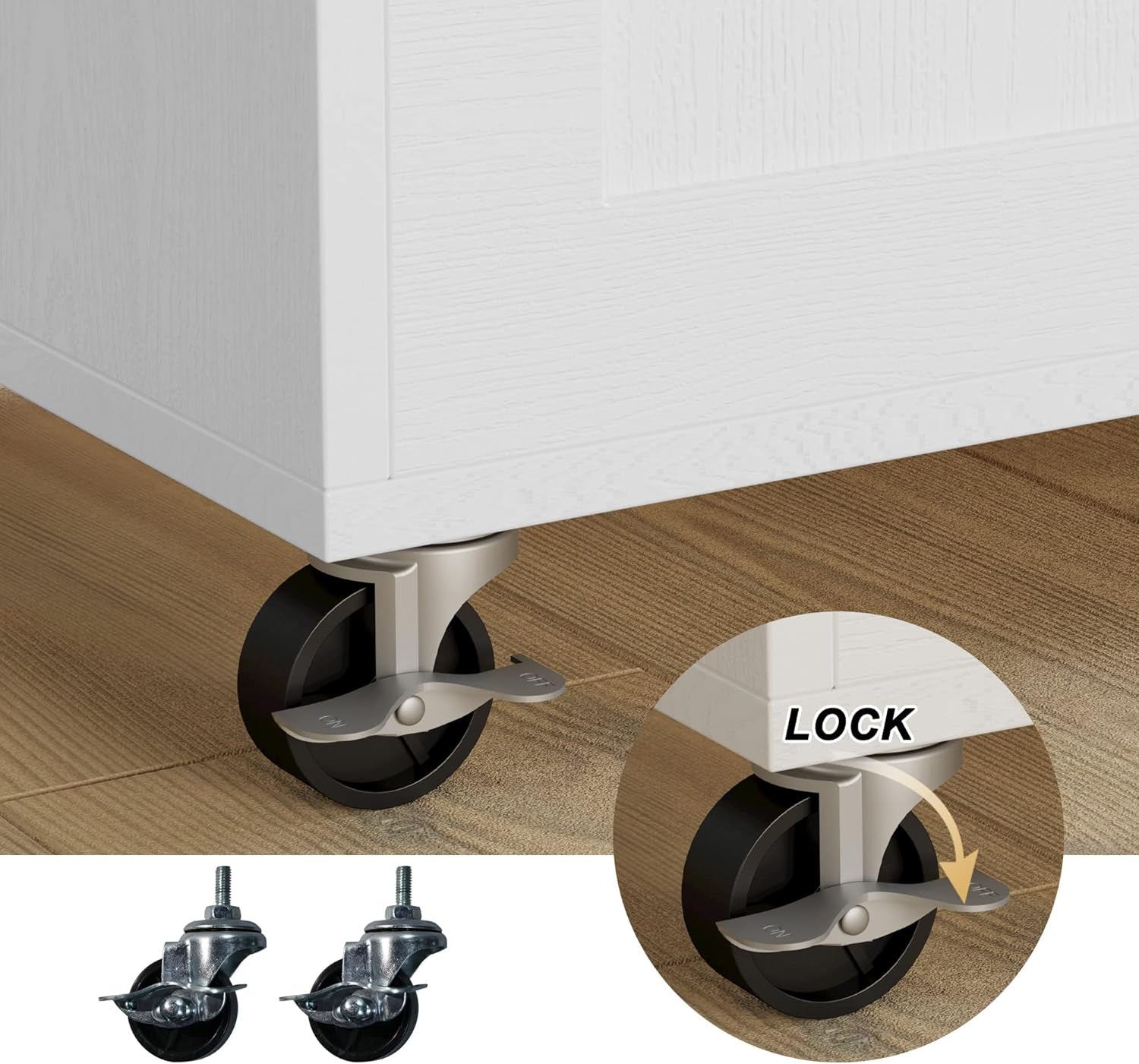 Kitchen Island with Storage, Rolling Kitchen Island on Wheels with Drop Leaf, 3 Open Spice Rack Shelf, Door Cabinet, Drawer, Kitchen Cart Island Table for Kitchen, White