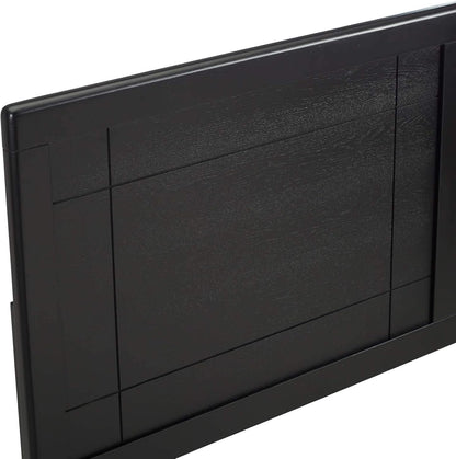 MOD-6221-BLK Archie Full Wood Headboard, Black