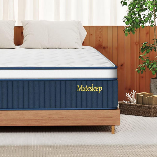 Full Size Mattress, 14 Inch Hybrid Full Mattress in a Box, Enhanced Upgrade Individual Zone Pocket Springs, Breathable Comfort, Motion Isolation, Pressure Relief, Durable, Medium Firm, Bliss