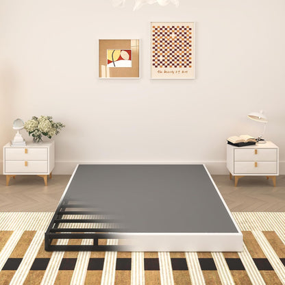 5 Inch Box Spring for Queen Bed, Heavy Duty Metal Mattress Foundation, 3000 Lbs Capacity, Low Profile, Noise-Free, Easy Assembly with Fabric Cover