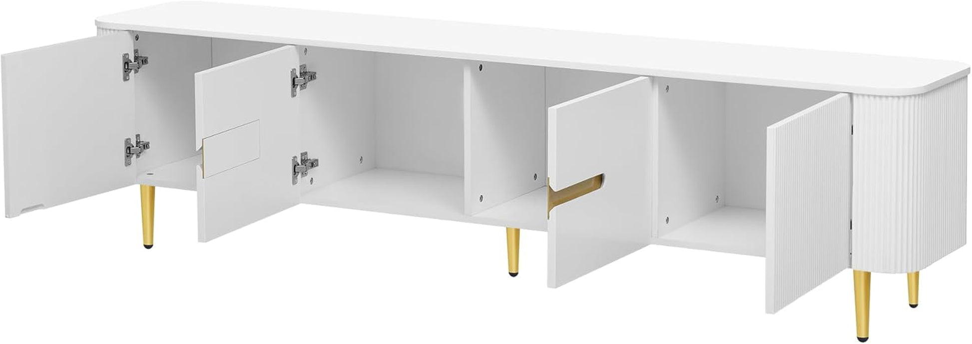 78.7'' Minimalist TV Stand for Tvs up to 85 Inches, Modern Entertainment Center Media Console with 4 Spacious Cabinets for Living Room