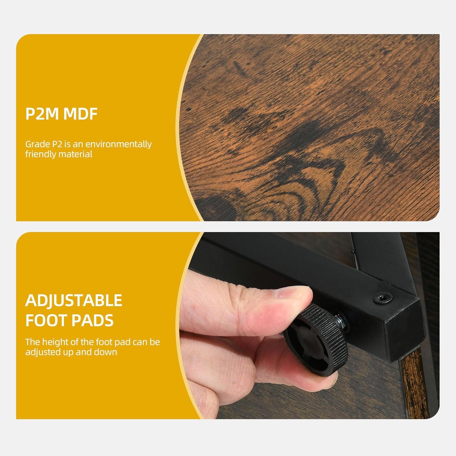 TV Stands for Living Room, LED Entertainment Center with Storage, TV Stand for 70 Inch TV,TV Console Cabinet with Power Outlets, Rustic Brown