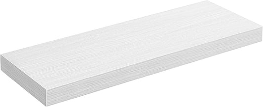 Floating Shelf, Single Wall Shelf for Storage and Display, Wall Mounted, 7.9 X 23.6 X 1.5 Inches, Shelf for Wall Decor, Living Room, Study, Kitchen, Maple White ULWS026W44
