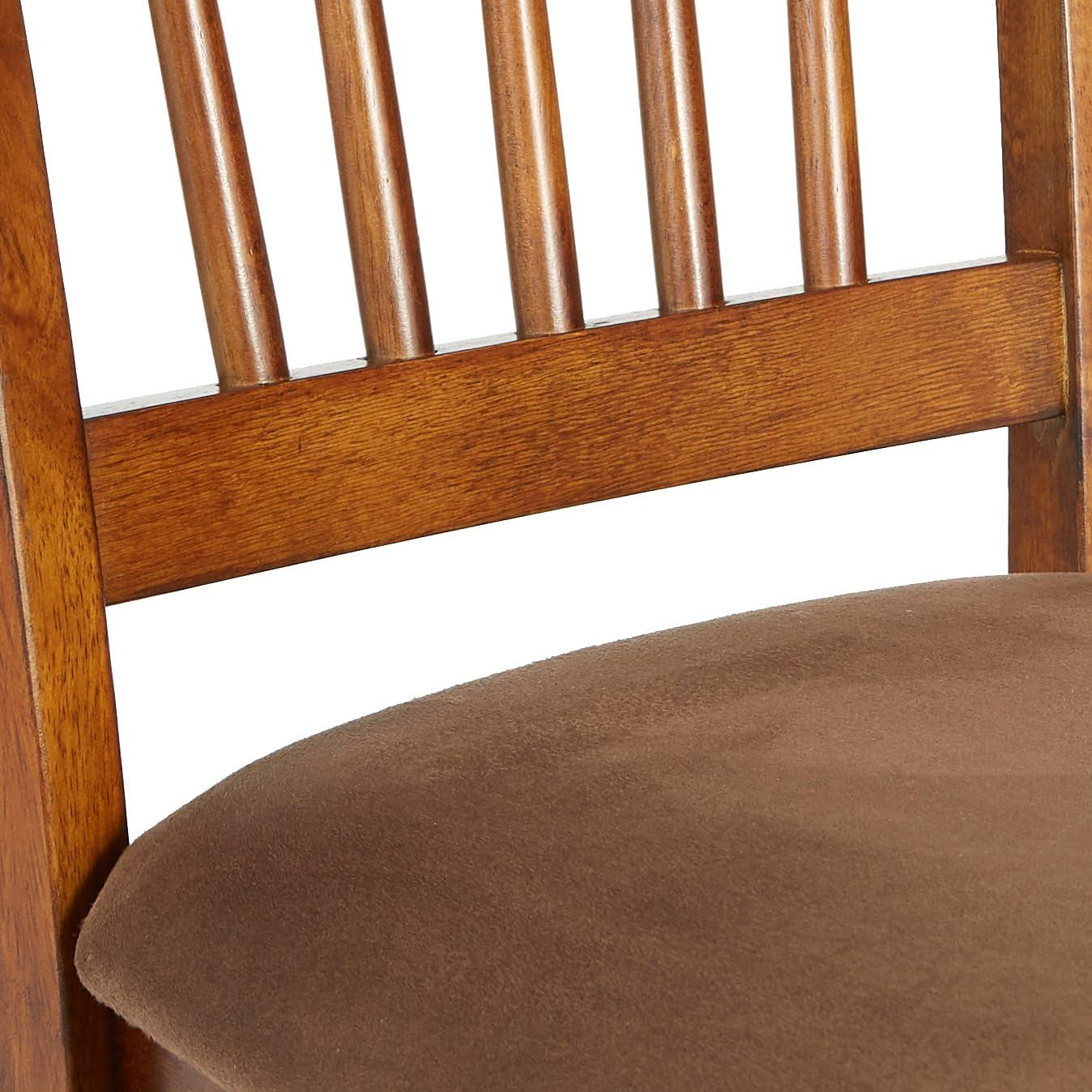 D199-01 Berringer 18" Rustic Dining Chair with Cushions, 2 Count, Light Brown