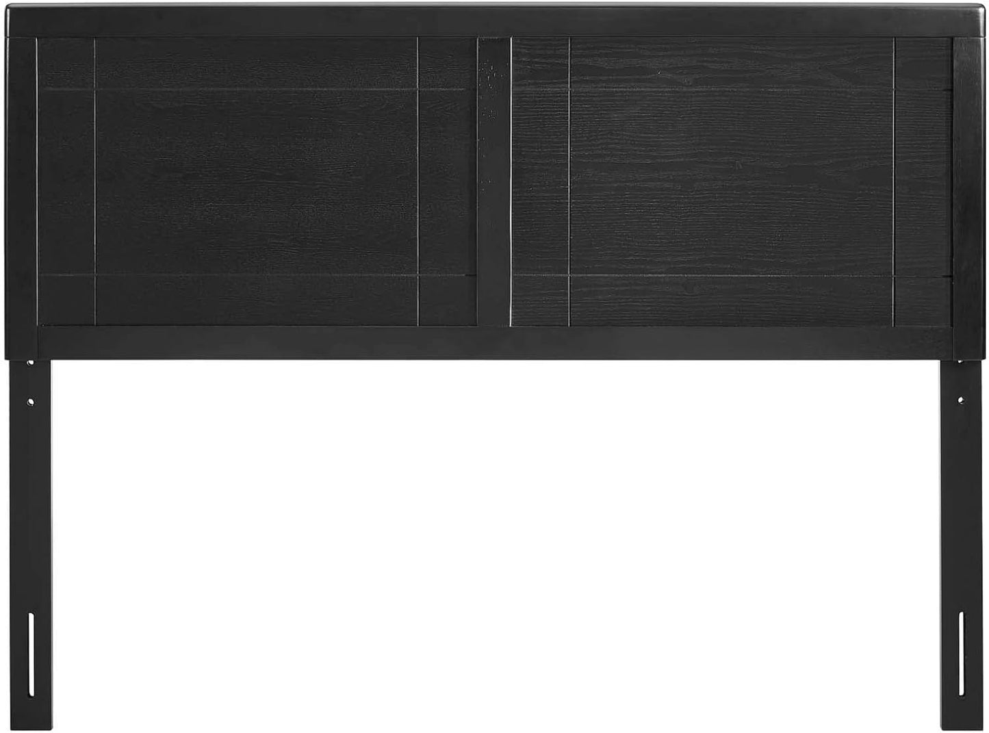 MOD-6221-BLK Archie Full Wood Headboard, Black