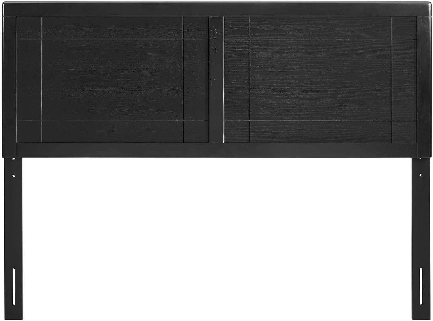 MOD-6221-BLK Archie Full Wood Headboard, Black