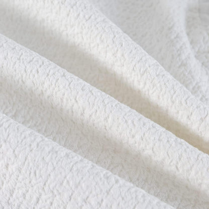 Pillow Shams Set of 2 Pure Cotton Champray Ruffled Edge,Thick and Solid Washed Dobby Heavy Fabric King 20X36 Inches