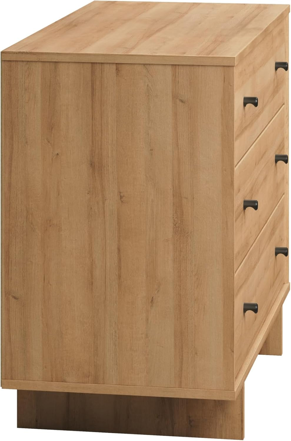 Finnley 3-Drawer Nightstand in Natural Oak, Extra-Wide Bedside Table with Storage, Modern End Table for Home, Bedroom, 16" D X 31" W X 26.75" H