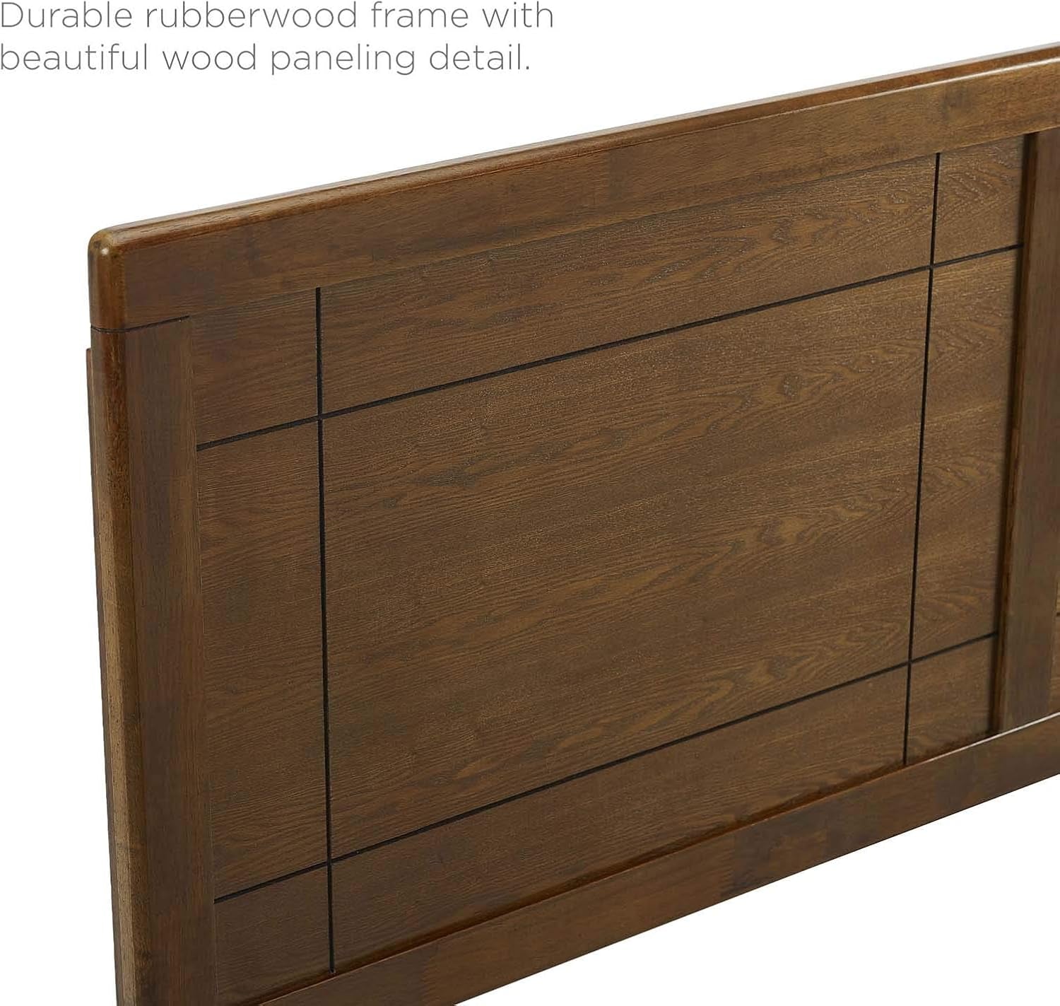 Archie King Wood Headboard in Walnut