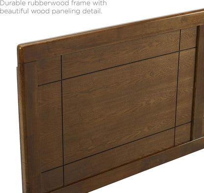 Archie King Wood Headboard in Walnut
