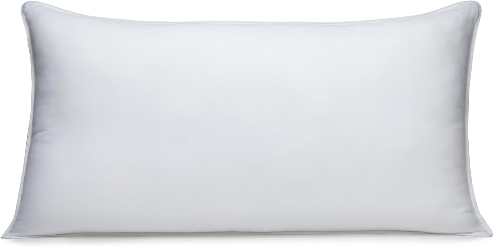 down Alternative Bed Pillows for Back and Side Sleepers, Medium Density, King Size, 36" X 20", White, 2-Pack