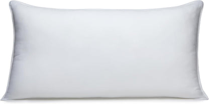 down Alternative Bed Pillows for Back and Side Sleepers, Medium Density, King Size, 36" X 20", White, 2-Pack