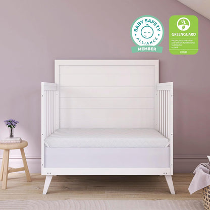 Holly 2-In-1 Mini Crib Mattress, Dual-Sided Infant & Toddler, Waterproof Cover, GREENGUARD Gold Certified, 38” X 24” X 3”, Fits Mini & Select Portable Cribs, Not for Playards