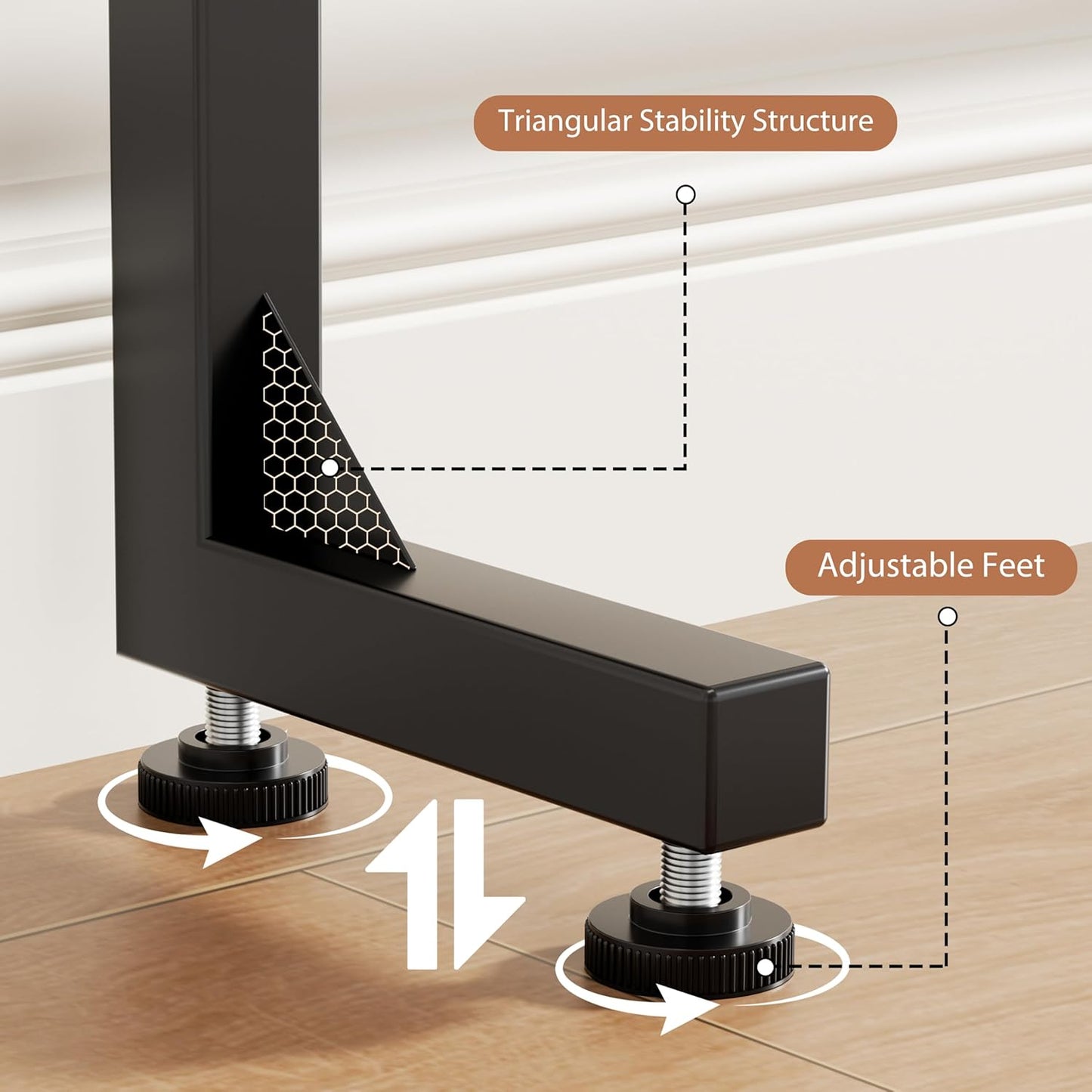 2 Pack Adjustable Height Narrow Console Table with Power Outlets, 78.7" Long Sofa Table with Charging Station behind Couch Table Entryway Table for Living Room and Hallway – Rustic Brown