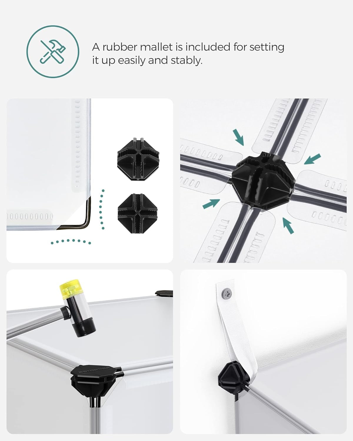 Cube Storage Organizer, Set of 16 Plastic Cubes, Book Shelf, Closet Organizers and Storage, Room Organization, Bedroom Living Room, 12.2 X 48.4 X 48.4 Inches, White ULPC44L