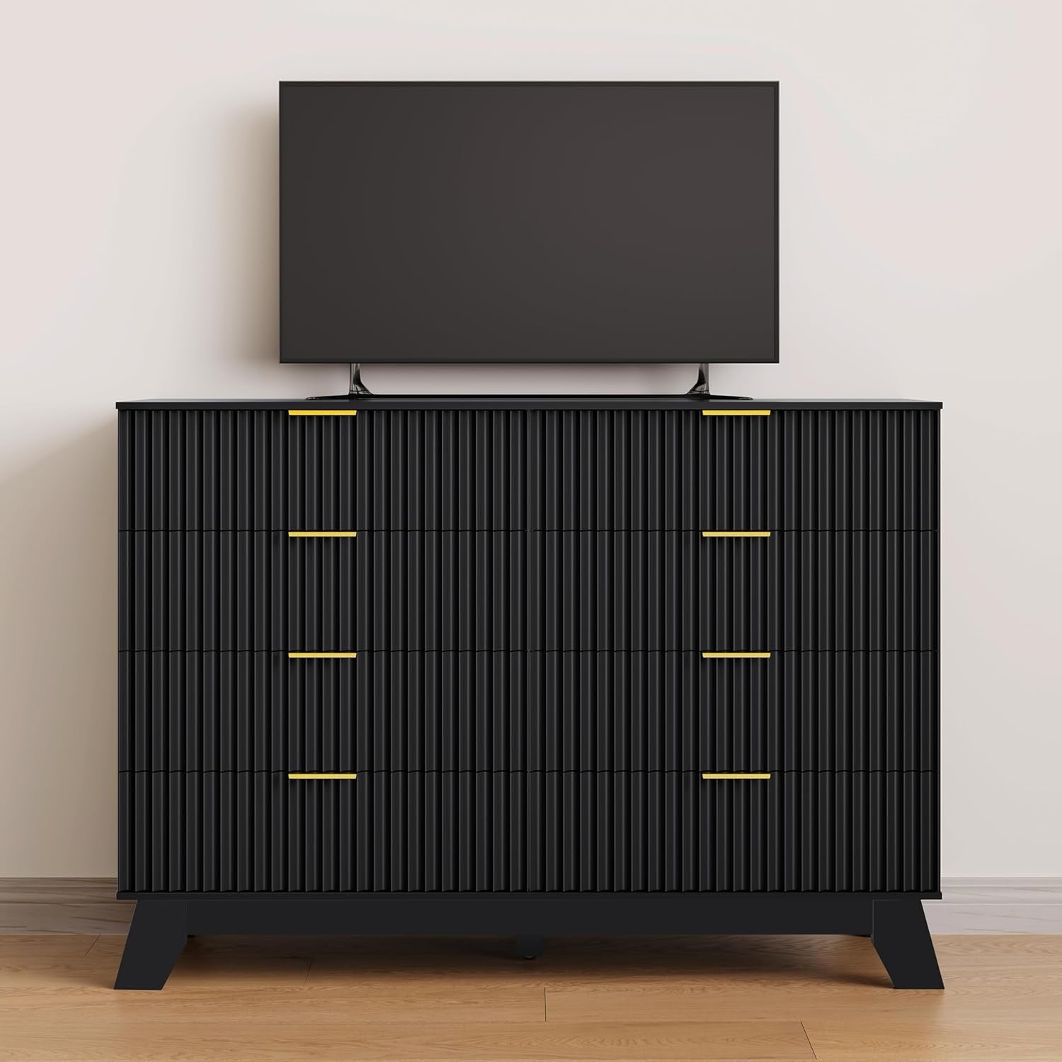 Fluted Dresser for Bedroom – Hawkins Woodshop