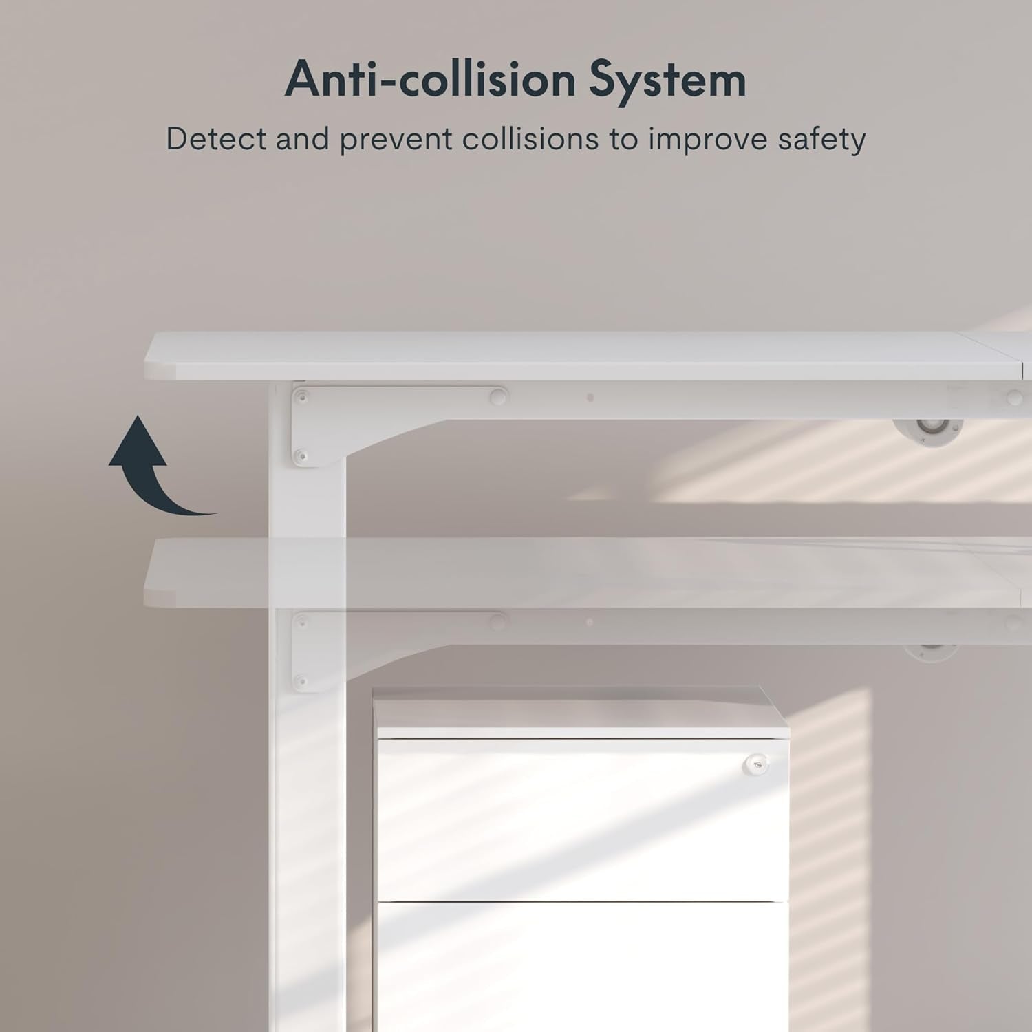 4-Leg Standing Desk, Electric Height Adjustable Desk with Memory Presets for Home Office, Stand up Desk Computer Workstation, 78X32 Inches White