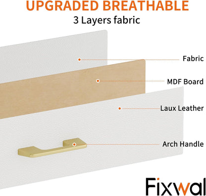 White Small Vanity Desk Set with Lighted Mirror and Chair, Makeup Dresser with 2 Fabric Drawers, Power Outlet, Compact Table with Cushioned Stool for Bedroom Small Space