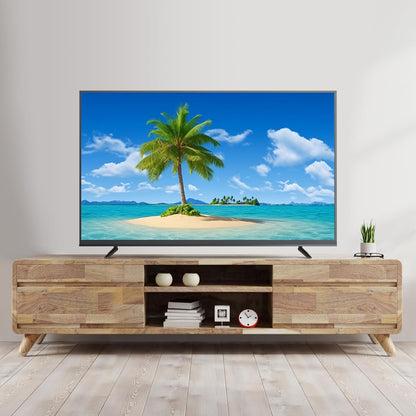 Universal TV Stand - 2Pcs TV Legs for Screens to 32-55In Table Holder Stand Tabletop Mount with Screws - Easy Installation Plastic Television Legs Mounting Brackets Black