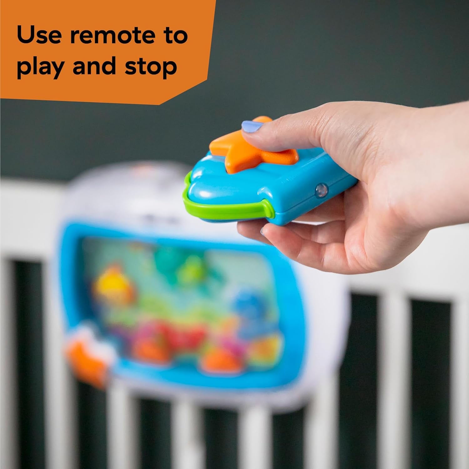 Sea Dreams Soother Musical Crib Toy and Sound Machine, Newborn and Up