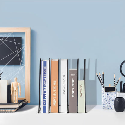 Triangle File Holder,5 Slot Metal Vinyl Record Stand Holder Magazine Newspaper Holder Photography Props for Office Home 1 Pc (Black)