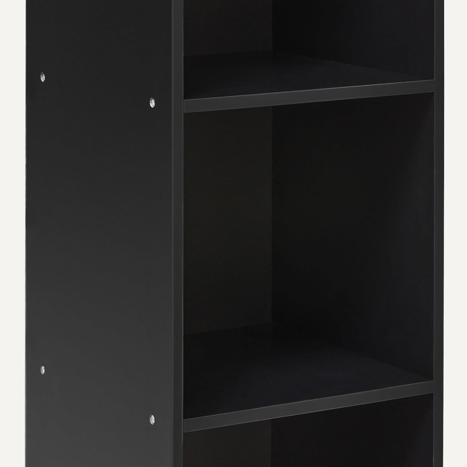 3-Cube Bookcase Compatible with Fabric Storage Cube Organizers, Black