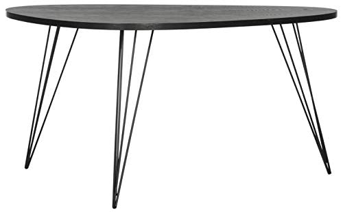 Safavieh Home Collection Rocco Retro Mid-Century Black Wood Coffee Table