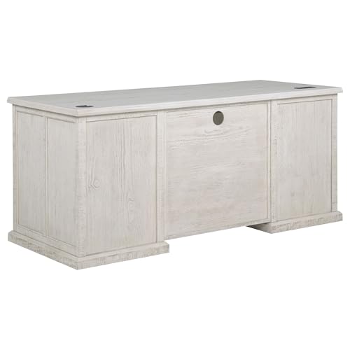 Coaster Altidore 68-Inch 7-Drawer Executive Desk Distressed White 800796, view 7