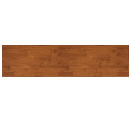 Draper 72" Wide Solid Wood TV Stand in Teak Brown, view 6