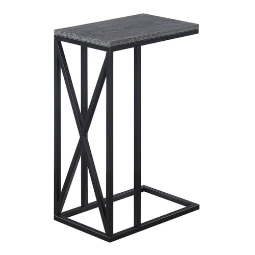 Tucson C End Table, Weathered Gray / Black