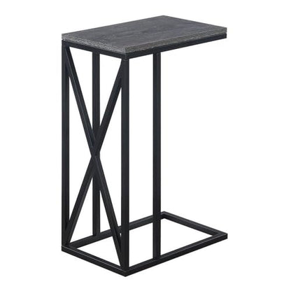 Tucson C End Table, Weathered Gray / Black