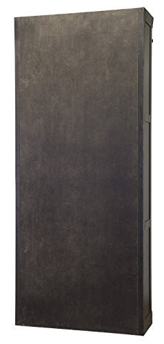 Fully Assembled Aged Ebony Toulouse 6 Shelves Bookcase