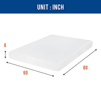 | 6 Inch Queen Mattress | Medium Firm | Gel Memory Foam | White, view 3