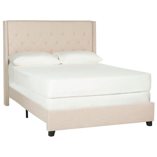 Home Collection Winslet Light Beige & Espresso Bed, Twin