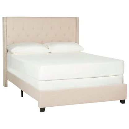 Home Collection Winslet Light Beige & Espresso Bed, Twin