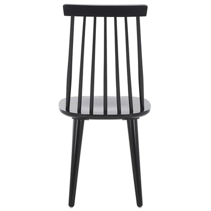 SAFAVIEH Furniture - Burris Side Chair Set of 2 - Black - Solid Wood - Modern Clean-Line Design - Ideal for Dining Room, Kitchen, Living Room, 17.7" Seat Height (AMH8511A-SET2)