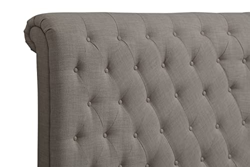 Royal Tufted Headboard, King, Espresso