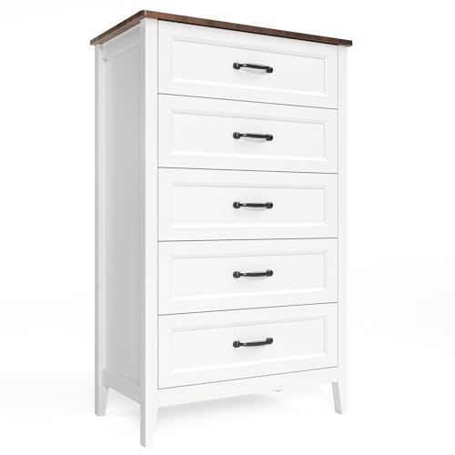2-Piece Bedroom Furniture Set – Includes 5 Drawer Dresser and 6 Drawer Dresser, Chest of Drawers, Bedroom Set, Grate Gift for Yourself and Your Loved Ones, Ideal for Any Bedroom, Living Room