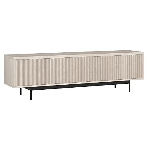 Henn&Hart 70" TV Stand for TVs up to 75", Beech White, view 2
