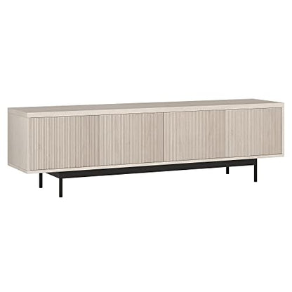 Henn&Hart 70" TV Stand for TVs up to 75", Beech White, view 2