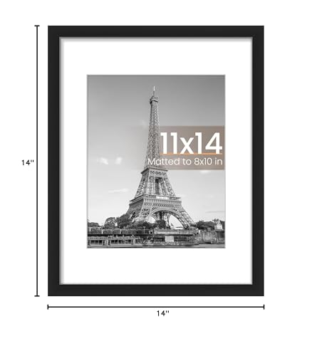 11x14 Picture Frame, Wall Decor Photo Frames, Black 1 Pack, view 4