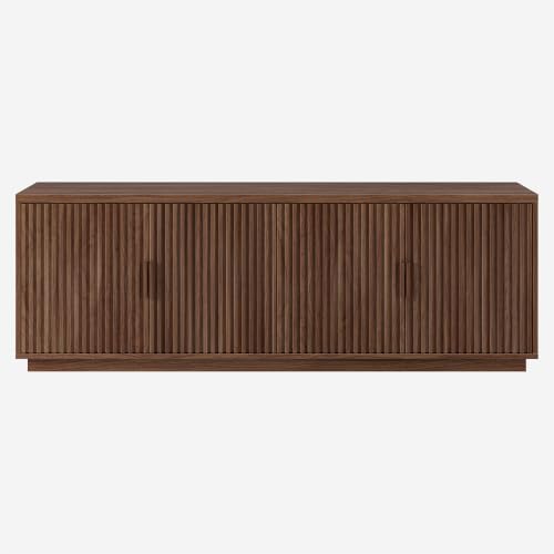 Henn&Hart 68" TV Stand for TVs up to 75", Medium Walnut, view 6