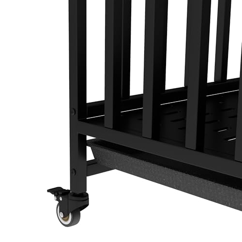 Farmhouse Dog Crate Furniture, 32.5 Inch Wooden Dog Kennel with Removable Tray, view 6