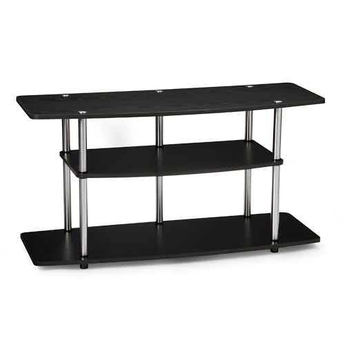 Designs2Go No Tools 46 inch 3 Tier Wide TV Stand, Black